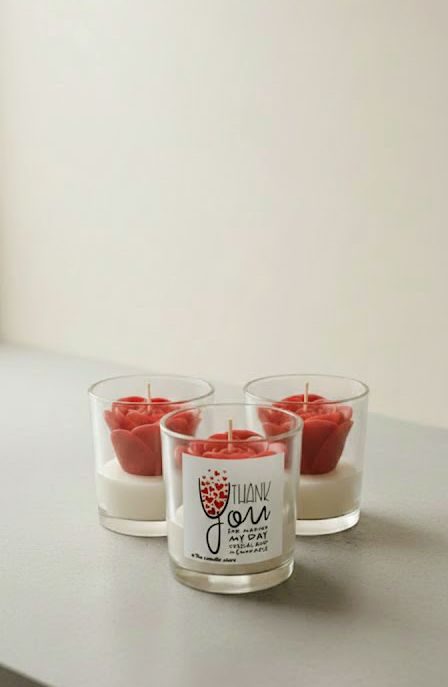 Valentine's Rose jar with packing ❤️