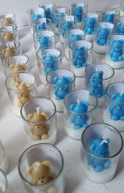Teddy bear candle without packing