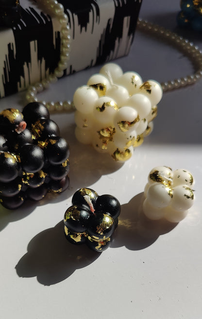 Big Bubble Candle – Gold Flake