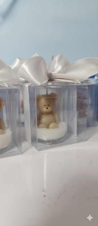 Teddy Bear Candle – Cute Decorative Candle for Gifts, Birthdays & Baby Showers