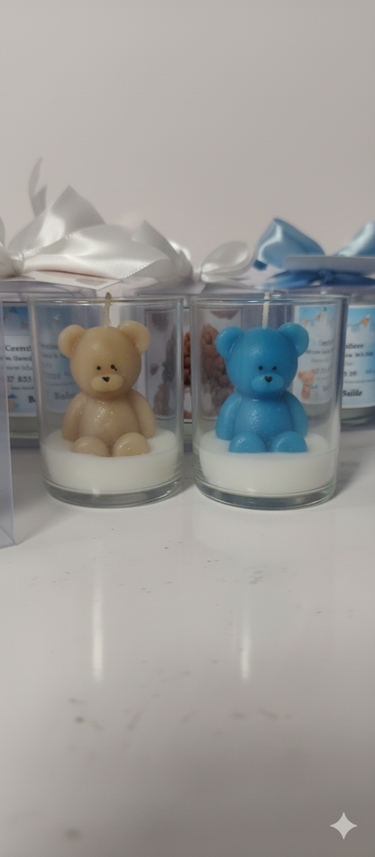 Teddy Bear Candle – Cute Decorative Candle for Gifts, Birthdays & Baby Showers