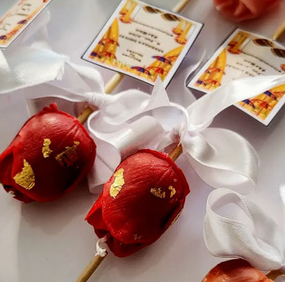 Tulip Candle with stick card