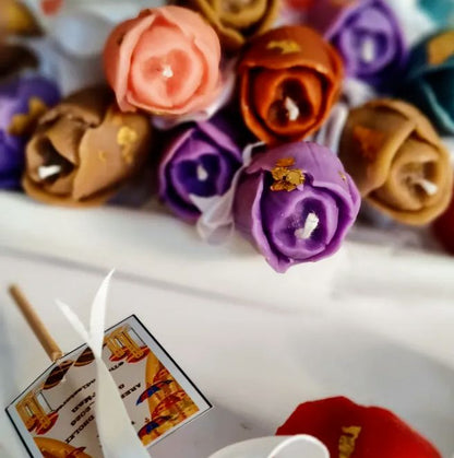 Tulip Candle with stick card