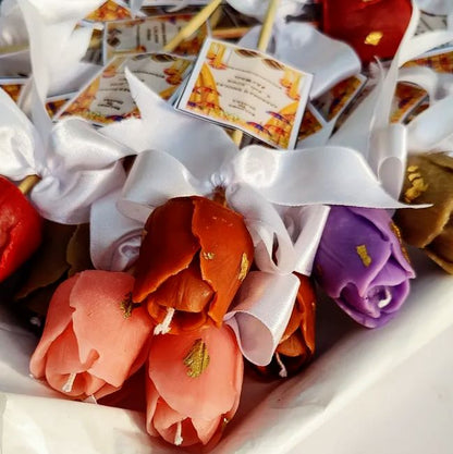 Tulip Candle with stick card