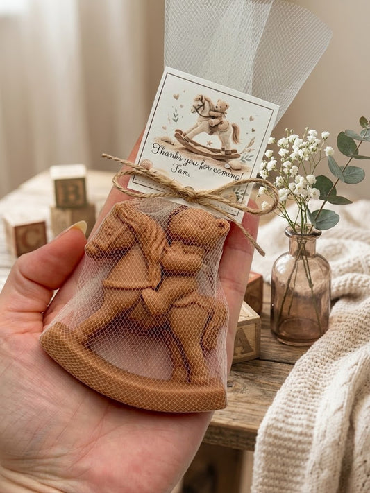 Teddy with rocking horse 🐎 net wrap